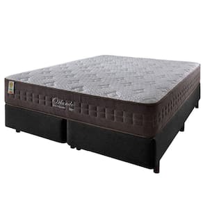 Cama Box King Preto + Colchão Molas Ensacadas Orlando 193cm