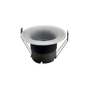 Spot De Embutir Nordecor Eton Mini Redondo Led Alto Irc 90 7w Bivolt Preto 3000k Luz Amarela 6549