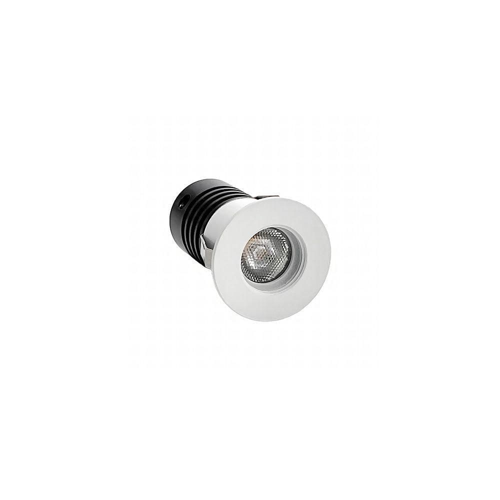 Spot De Embutir Nordecor Auko Mini Redondo Led Alto Irc 90 1w Bivolt Branco 3000k Luz Amarela 6528