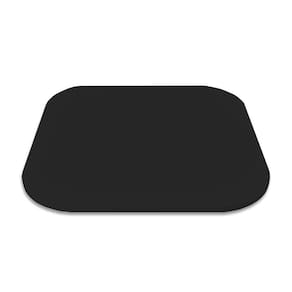 Prato Giratório Centro De Mesa Tampo Tábua Para Mesa 70 Cm - Preto Laca