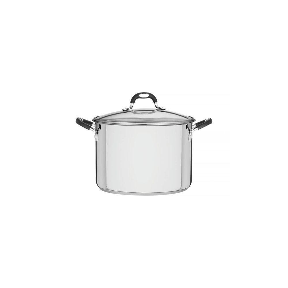 Caldeirão Solar Silicone Em Aço Inox Com Fundo Triplo Com Tampa De Vidro 28 Cm 11,9 L