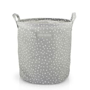 Cesto Para Roupa Suja- Brinquedos Tecido (m) - Linha Loft Cinza