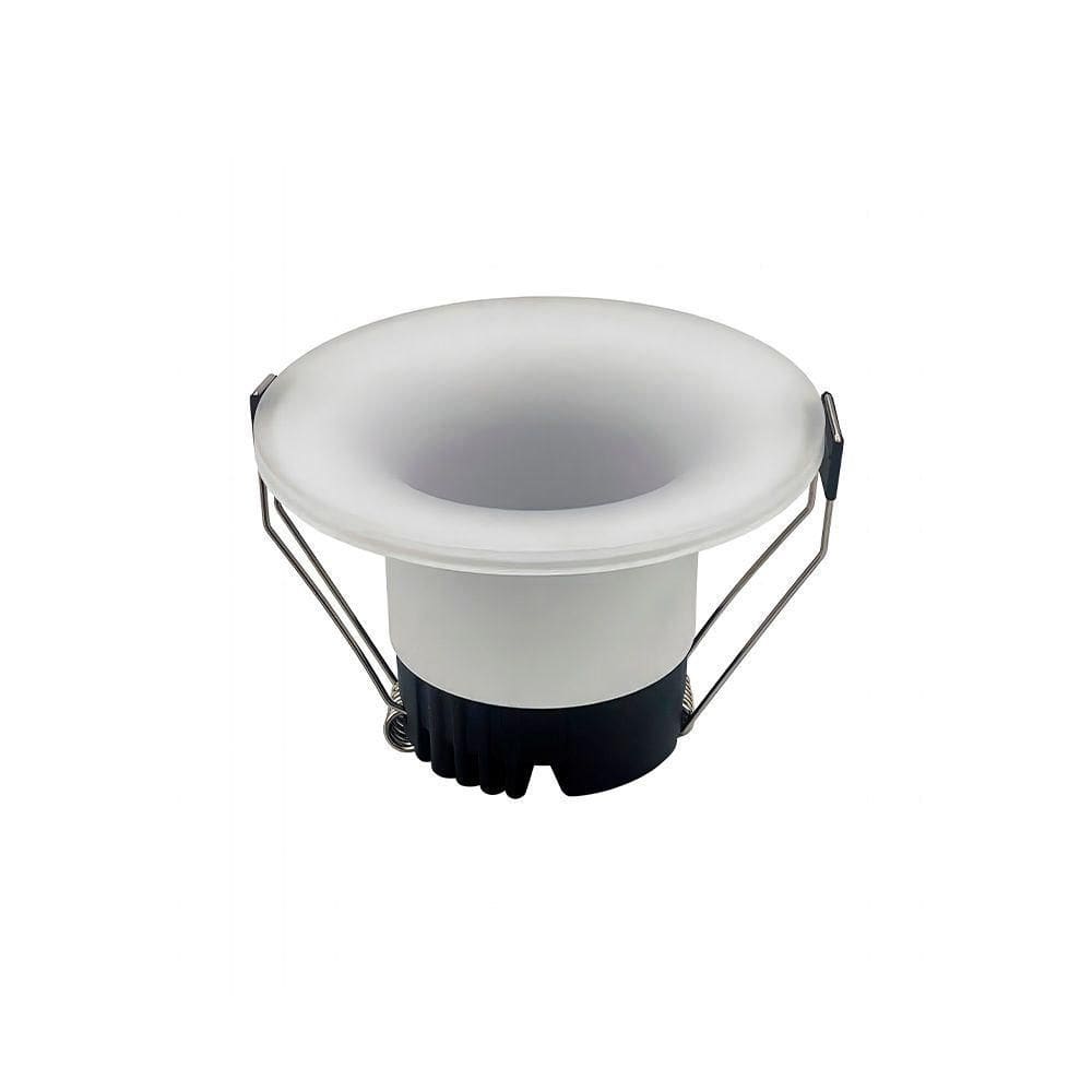 Spot De Embutir Nordecor Eton Mini Redondo Led Alto Irc 90 12w Bivolt Branco 3000k Luz Amarela 6550