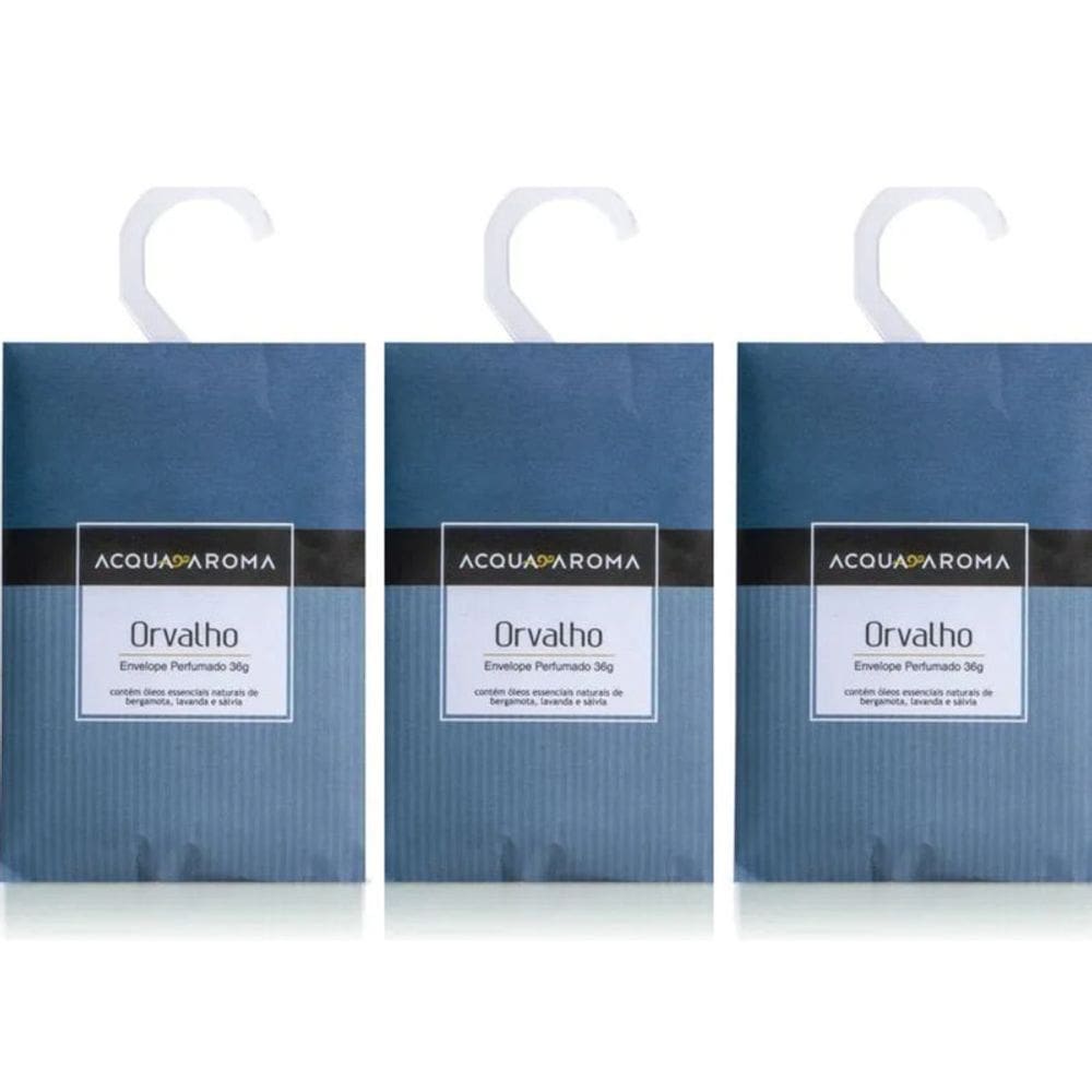 Kit 3 Saches Perfumados 36g Orgalho Acqua Aroma