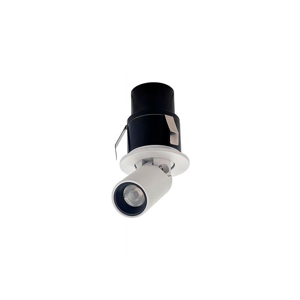 Spot De Embutir Retrátil Nordecor Mali Led Alto Irc 90 3w Bivolt Branco 3000k Luz Amarela 6544