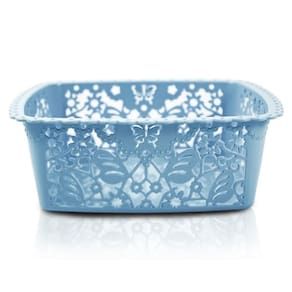 Cesto Organizador Quadrado Tamanho Pequeno Lifestyle Jacki Design Azul