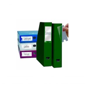 Porta Etiquetas Auto Adesivo 55X150Mm - Embalagem 4 Unds