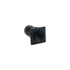 Spot De Embutir Nordecor Auko Ono Mini Quadrado Led Alto Irc 90 1w Bivolt Preto 3000k Luz Amarela 6535