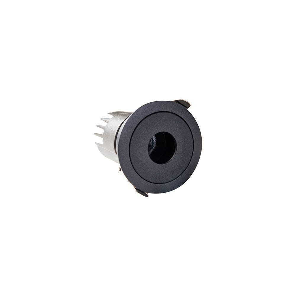 Spot De Embutir Nordecor Zaon Redondo Led Alto Irc 97 7w Bivolt Preto 2700k Luz Amarela 6513