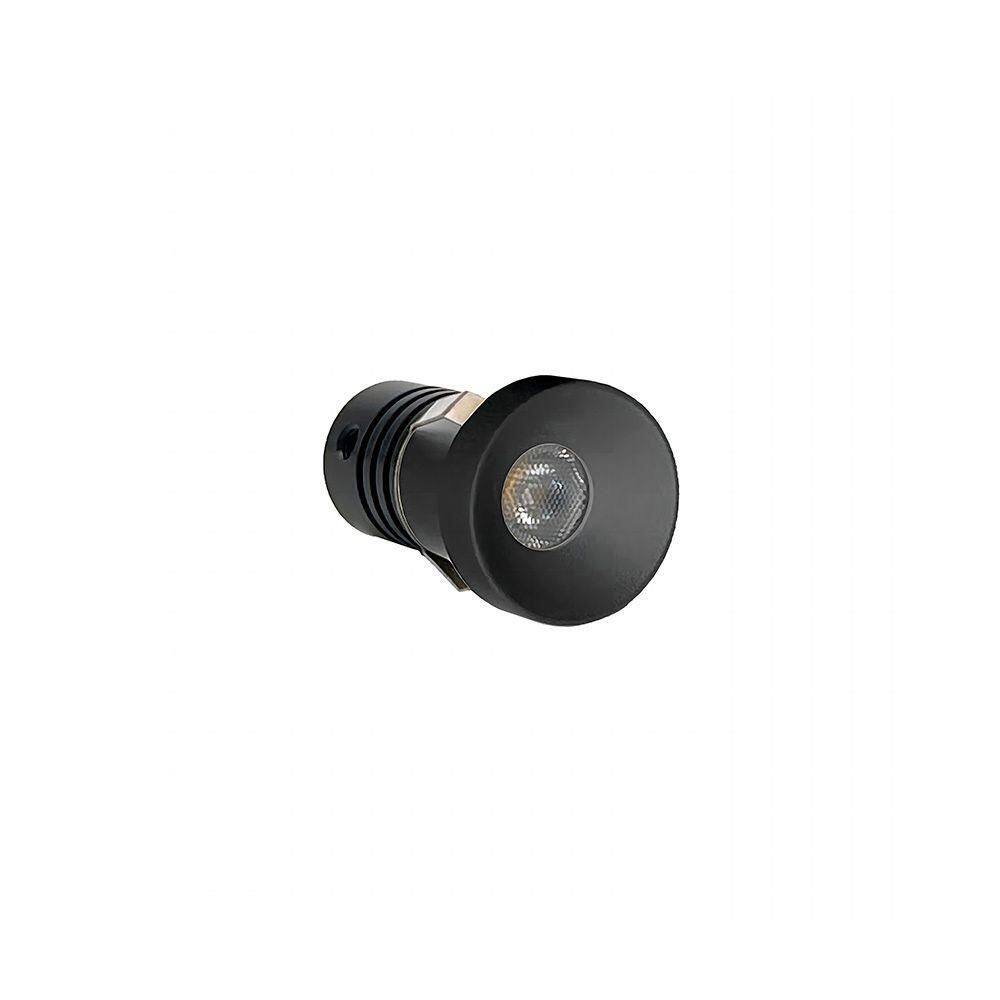 Spot De Embutir Nordecor Auko Lai Mini Redondo Led Alto Irc 90 1w Bivolt Preto 3000k Luz Amarela 6537