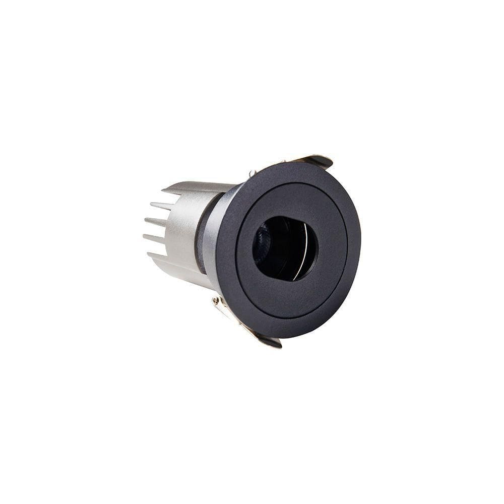 Spot De Embutir Nordecor Mayn Redondo Led Alto Irc 97 7w Bivolt Preto 2700k Luz Amarela 6509