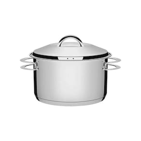 Caçarola Tramontina Solar Funda Em Aço Inox Fundo Triplo Com Tampa E Alças 24 Cm 6,1 L Tramontina