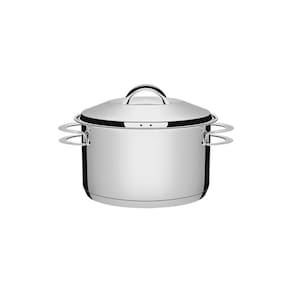 Caçarola Tramontina Solar Funda Em Aço Inox Fundo Triplo Com Tampa E Alças 20 Cm 3,6 L Tramontina