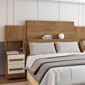 Cabeceira Com Regulagem Pádua Cinamomo Off White
