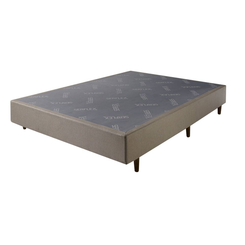 Base Box Solteiro Serflex Gaia 24x88x188cm Bege