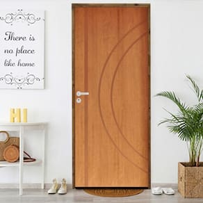 Porta Lisa Padrão Imbuia Concept 10 Batente Ecológico 11 Fechadura Stilo Externa 82 X 2,10 Esquerdo Natural