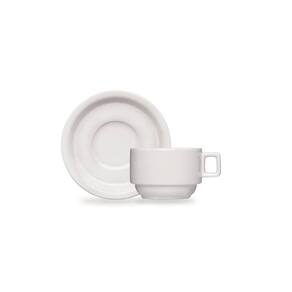 Conjunto 15 Xicaras Cha Com Pires Porcelana Barhotel Germer