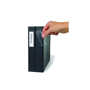 Porta Etiquetas Auto Adesivo Transparente - Embalagem 6 Unds