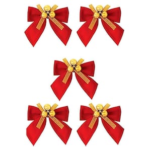 Kit 15 Laços De Bolinhas 9cm Decoração Brilhante Natalina