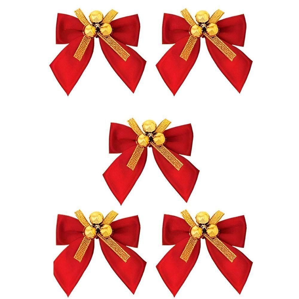 Kit 30 Laços De Bolinhas 9cm Decoração Brilhante Natalina