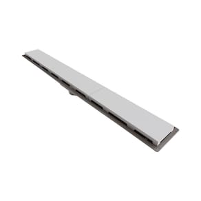 Ralo Linear Novii Sifonado 8895 75cm Saída Central Com Tampa Branca 8895
