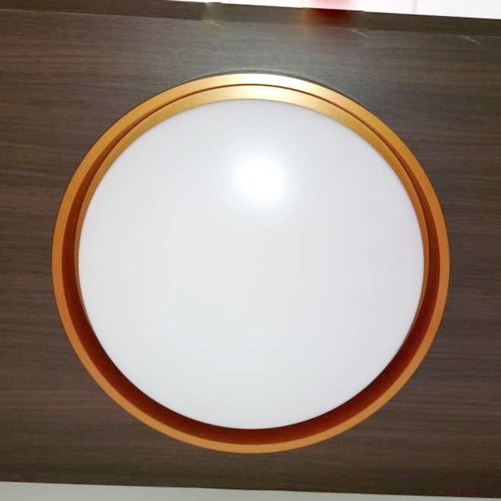 Hevvy Plafon Led Montana 24w Red Preto+dour Ly-8762m Pt+dr