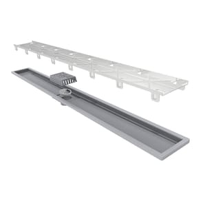 Ralo Linear Elleve Royal 132 90cm Com Tampa Oculta 132