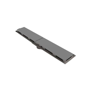 Ralo Linear Novii Sifonado 8888 50cm Saída Central Com Tampa Cinza 8888