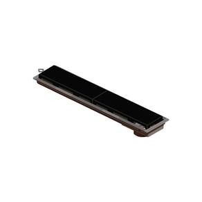 Ralo Linear Novii Seco 4218 50cm Saída Na Extremidade Com Tampa Preto 4218