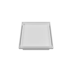 Ralo Oculto Quadrado Astra Roc10 10cm Branco