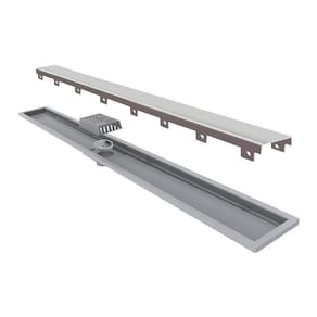 Ralo Linear Elleve Royal 117 90cm Com Tampa Inox Inox 117