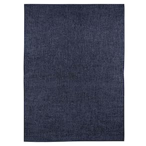 Tapete Sala Antiderrapante Linen 04 Azul 2,80x4,00m