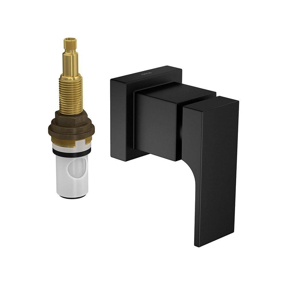 Acabamento Para Registro De Pressão Deca Unic 4916.bl90.pq.mt 1-2" E 3-4" Black Matte