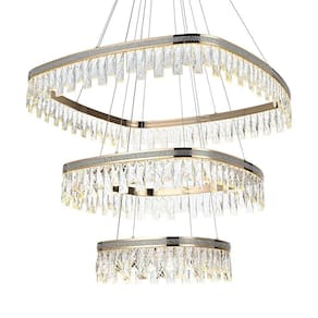 Lustre Pendente Nordecor Stenna 2897 Ouro Brilho Led Bivolt