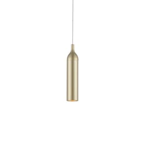 Lustre Pendente Nordecor Wisi 2680 Dourado Fosco Led Bivolt Dourado Fosco 2680