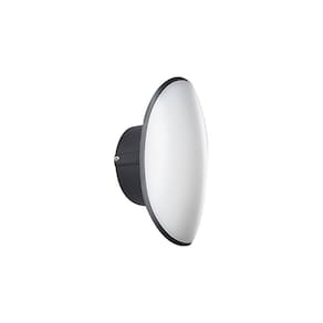 Arandela Nordecor Pako Redonda 2w+5w Led Bivolt Preto 3000k Luz Amarela 2852