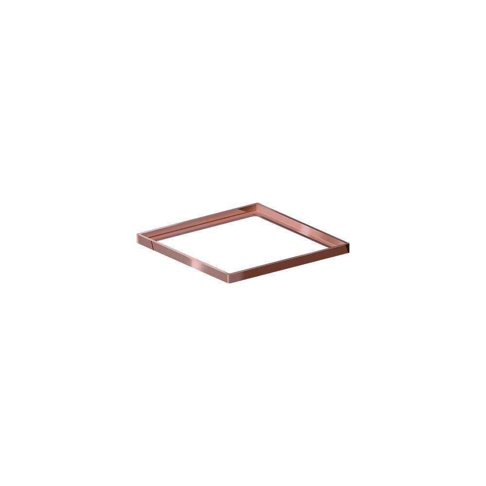 Porta Grelha Linear Elleve Quadrado 5572 10x10 Rose Gold