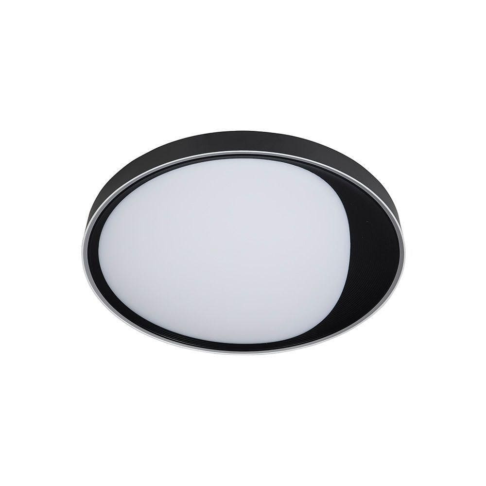 Plafon Nordecor Benn 2344 45cm Led Bivolt Preto Preto 2344