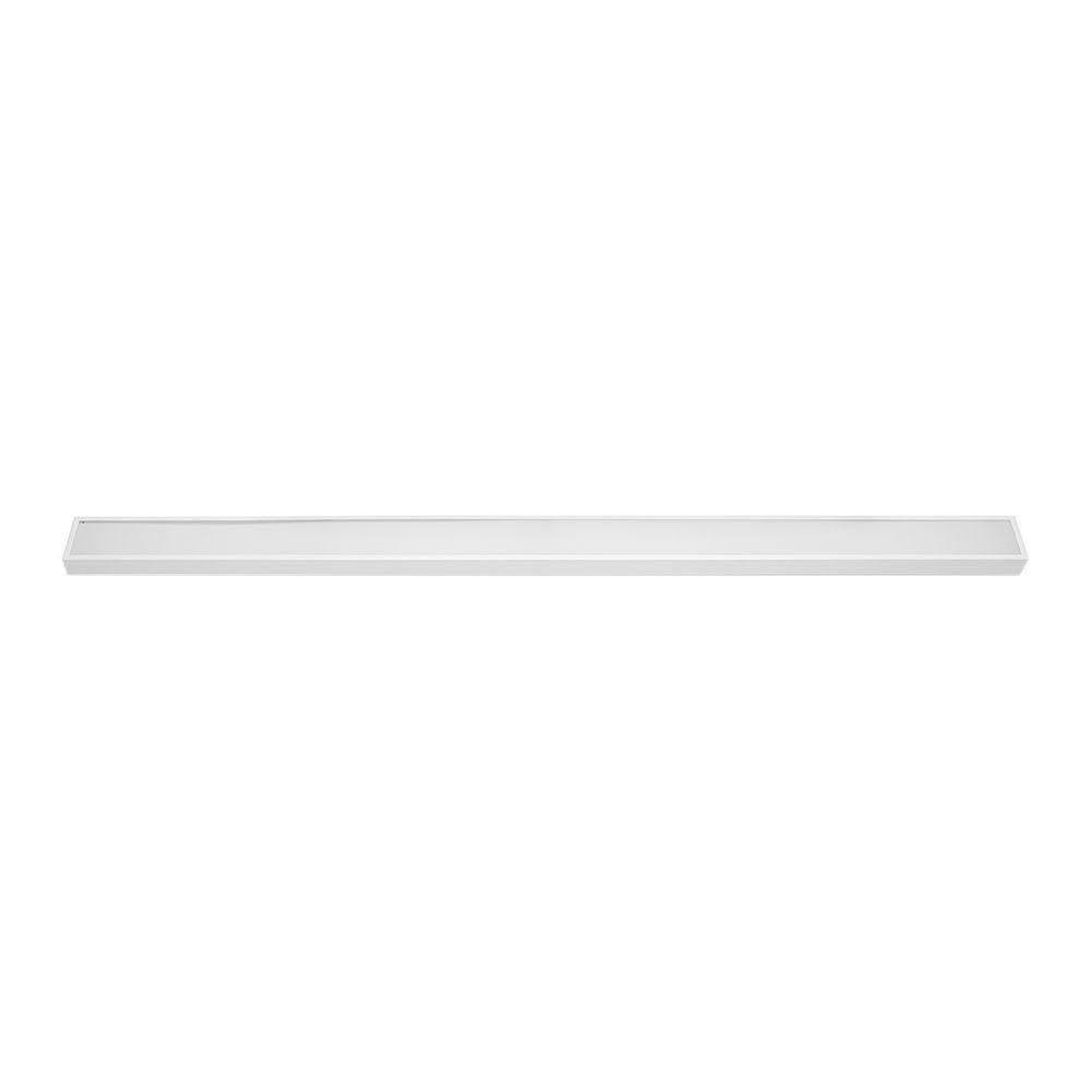 Luminária Led Save Energy Compact Linear De Sobrepor 36w Bivolt Branco 3000k Luz Amarela