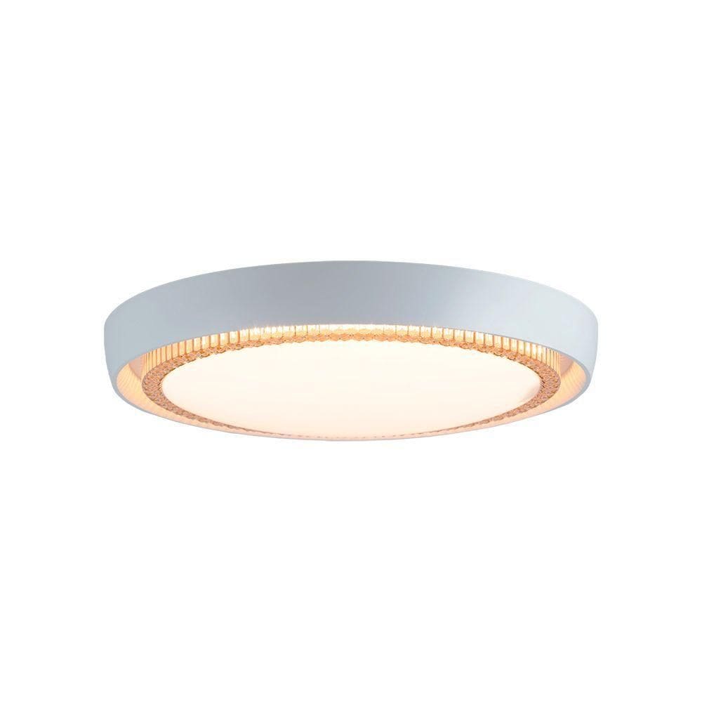 Plafon Led Blumenau àurea De Sobrepor 24w Bivolt Branco - Dourado