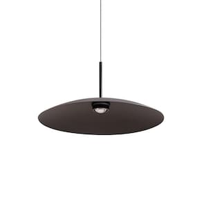 Lustre Pendente Nordecor Kale Ger 2862 45cm Preto Led Bivolt