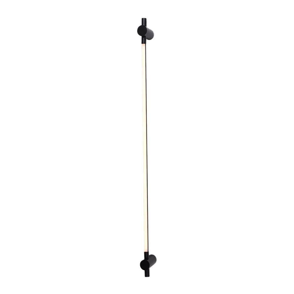 Arandela Nordecor Lina 100cm 13w Led Bivolt Preto 3000k Luz Amarela