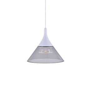 Lustre Pendente Nordecor Thom 2693 Branco Led Bivolt Branco 2693