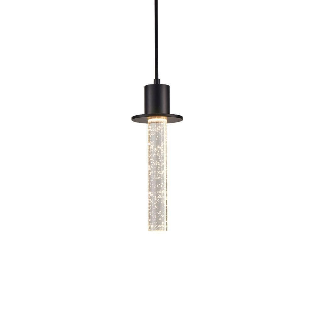 Lustre Pendente Nordecor Kalu 2767 Preto Led Bivolt Preto 2767
