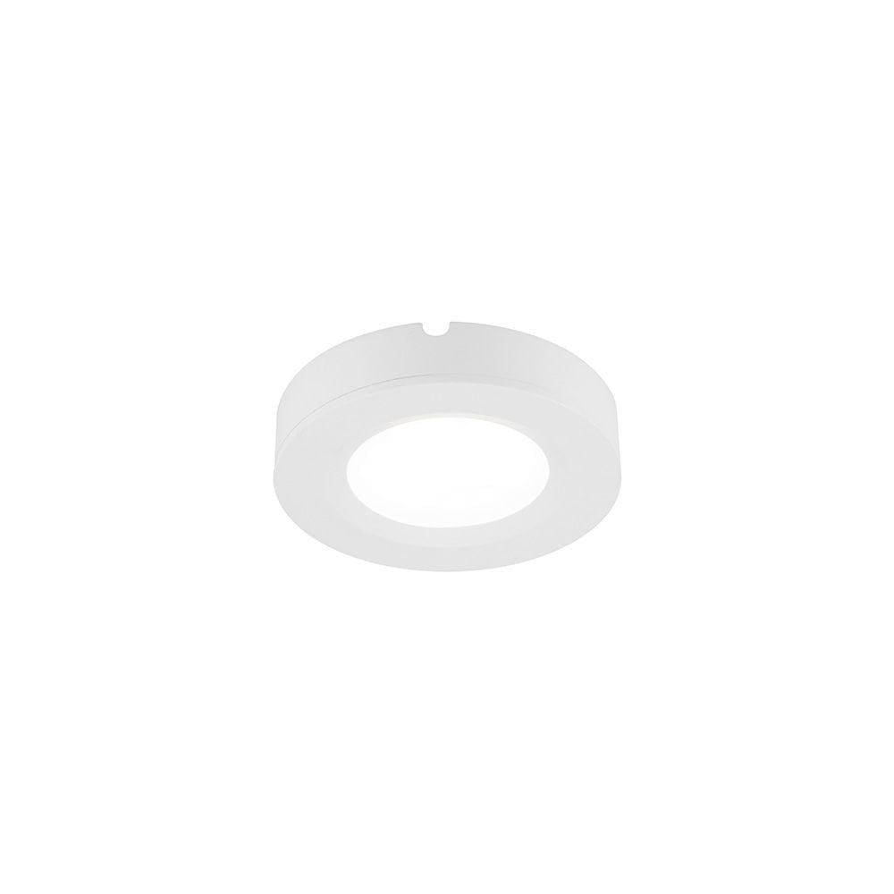 Spot De Sobrepor-embutir Nordecor Lyas Redondo Led 2w Bivolt Branco 3000k Luz Amarela