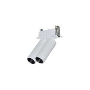 Spot Direcionável De Embutir Nordecor Kona Duplo Led Alto Irc 97 Bivolt Branco 2700k Luz Amarela
