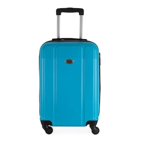 Mala de Bordo Pequena para Viagem Ika Continental em Abs Cadeado Embutido Rodas Giro 360 Turquesa