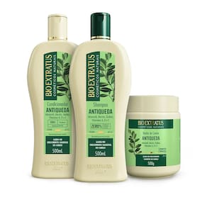Kit Bio Extratus Jaborandi 500mL Sh + Cond. + Banho de Creme