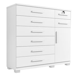 Cômoda New Vitoria 8 gavetas 1 porta Benetil