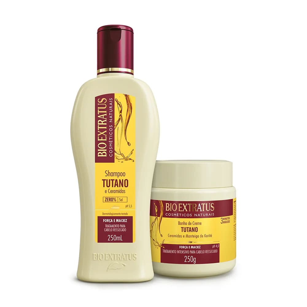 Kit Tutano Bio Extratus Shampoo e Banho de Creme (250mL/g)